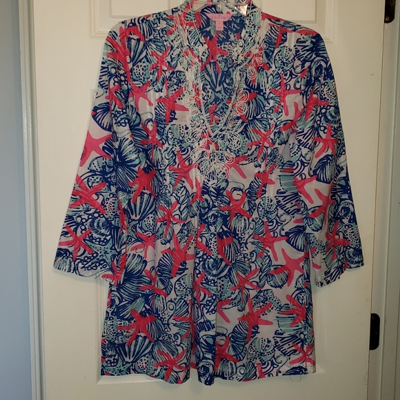 Lilly Pulitzer Tops - Lilly Pulitzer Sarasota Tunic ~ She She Shells